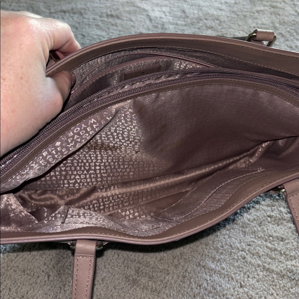 Elegant kate spade mauve Tote Bag - Picture 5 of 6